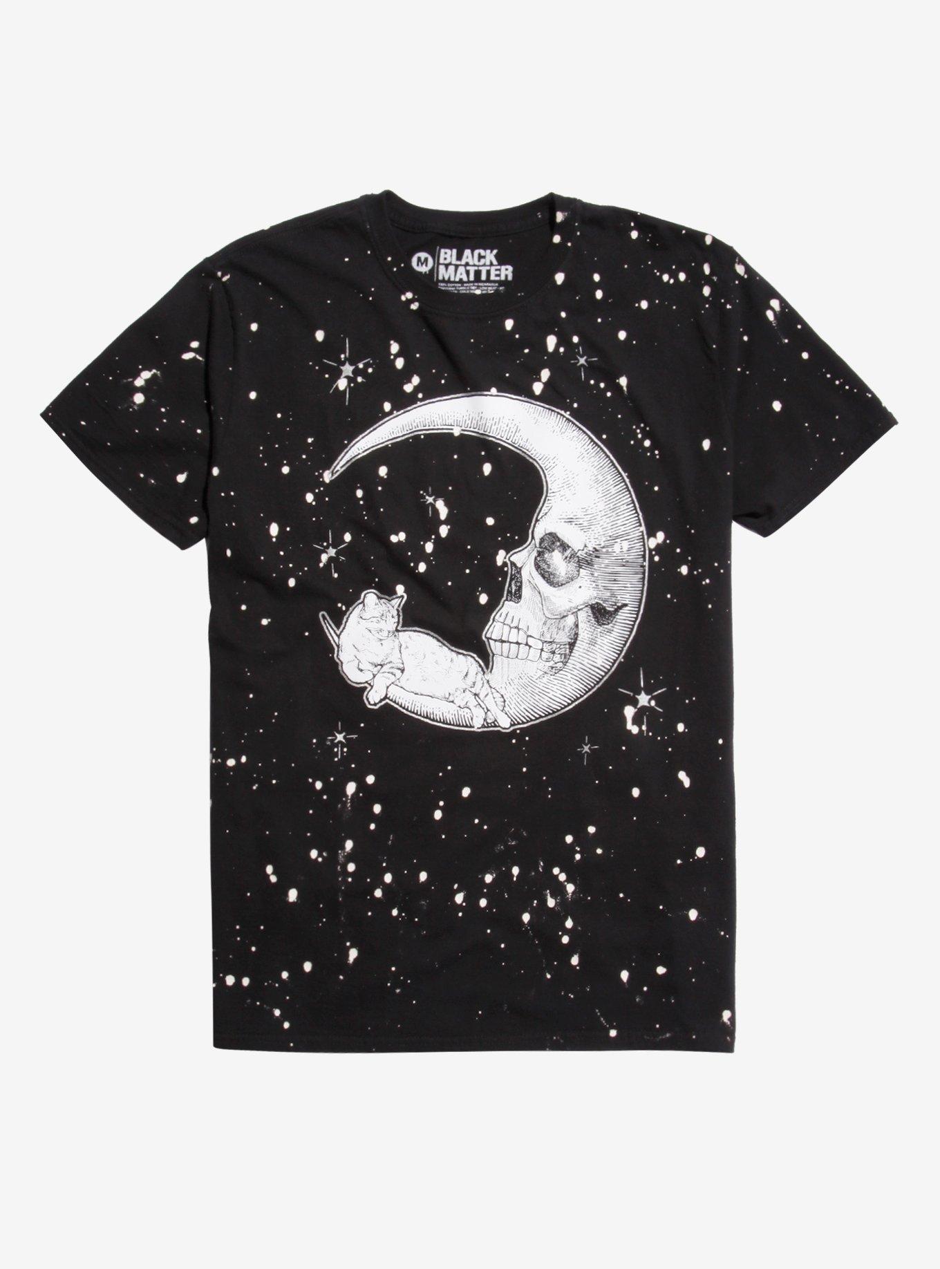 Cat In The Moon Splatter T-Shirt | Hot Topic