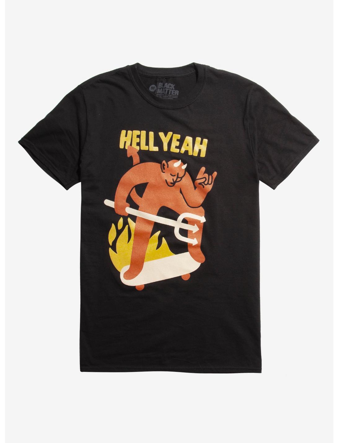 Hell Yeah T-Shirt By Joel Robinson, BLACK, hi-res
