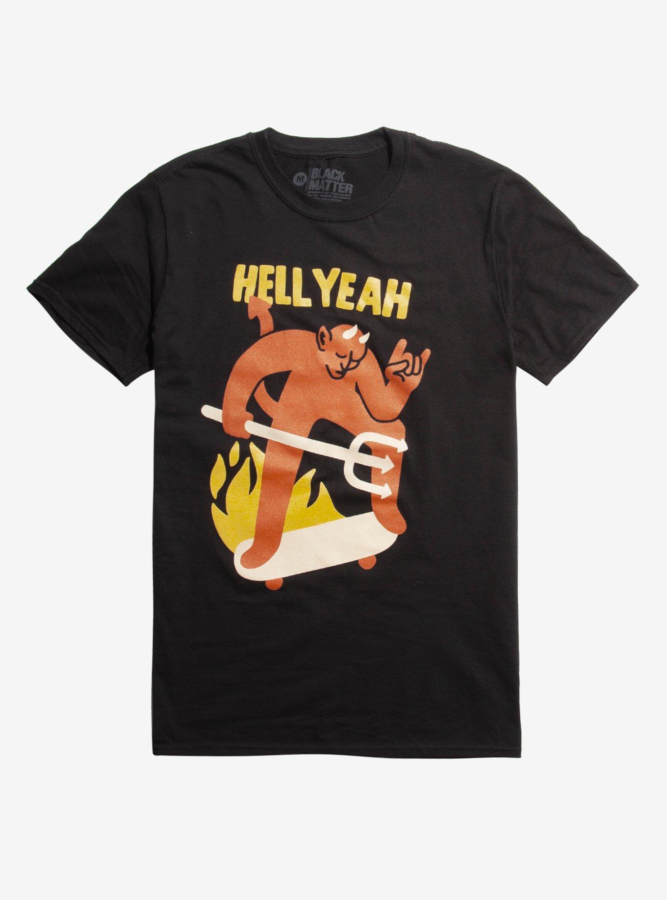 Hell Yeah T-Shirt By Joel Robinson, BLACK, hi-res