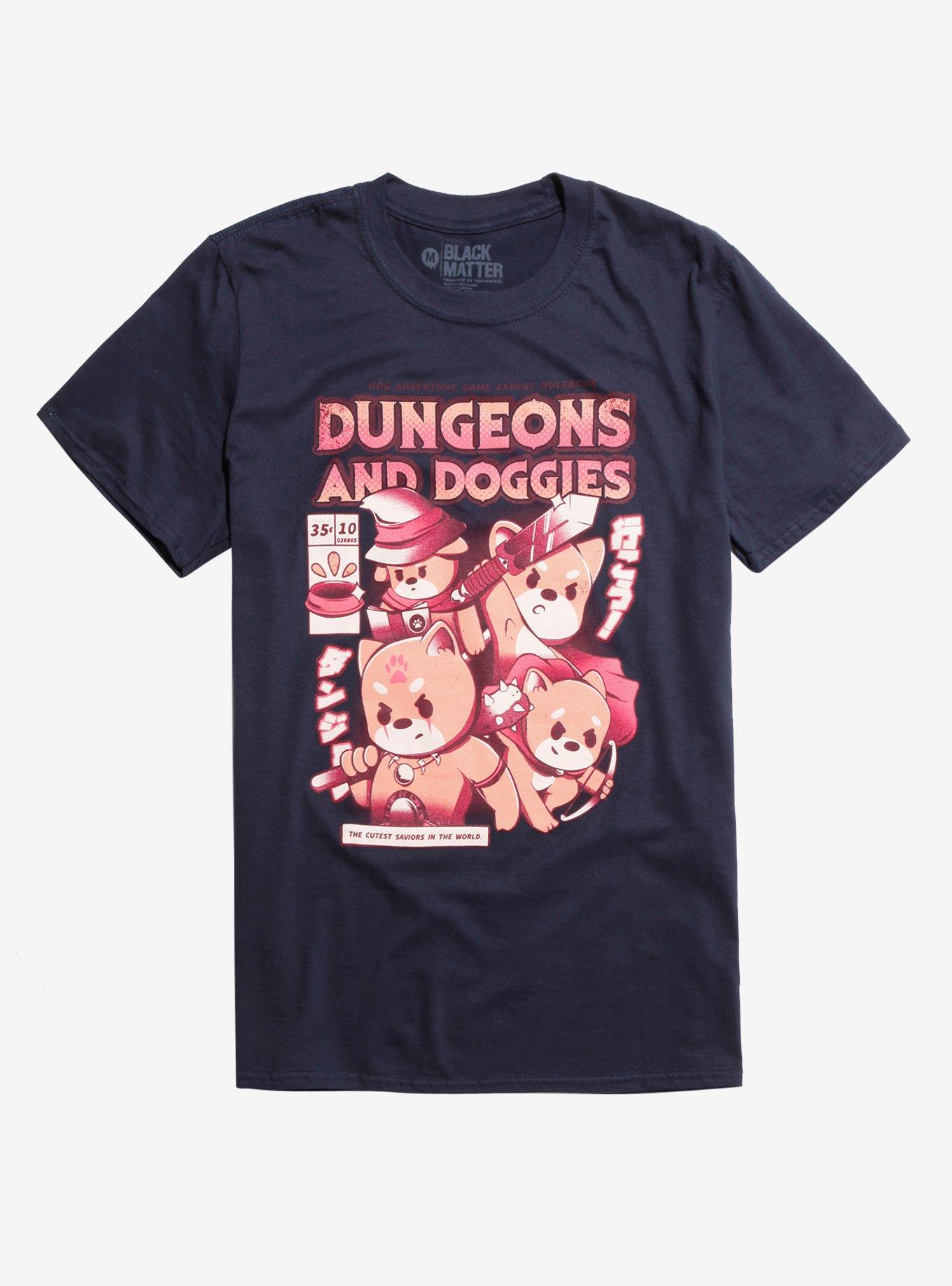 Dungeons And Doggies T-Shirt By Ilustrata, NAVY, hi-res