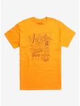 Voodoo Cove Diner Neon Orange T-Shirt By Steven Rhodes Hot Topic Exclusive, SAFETY ORANGE, hi-res