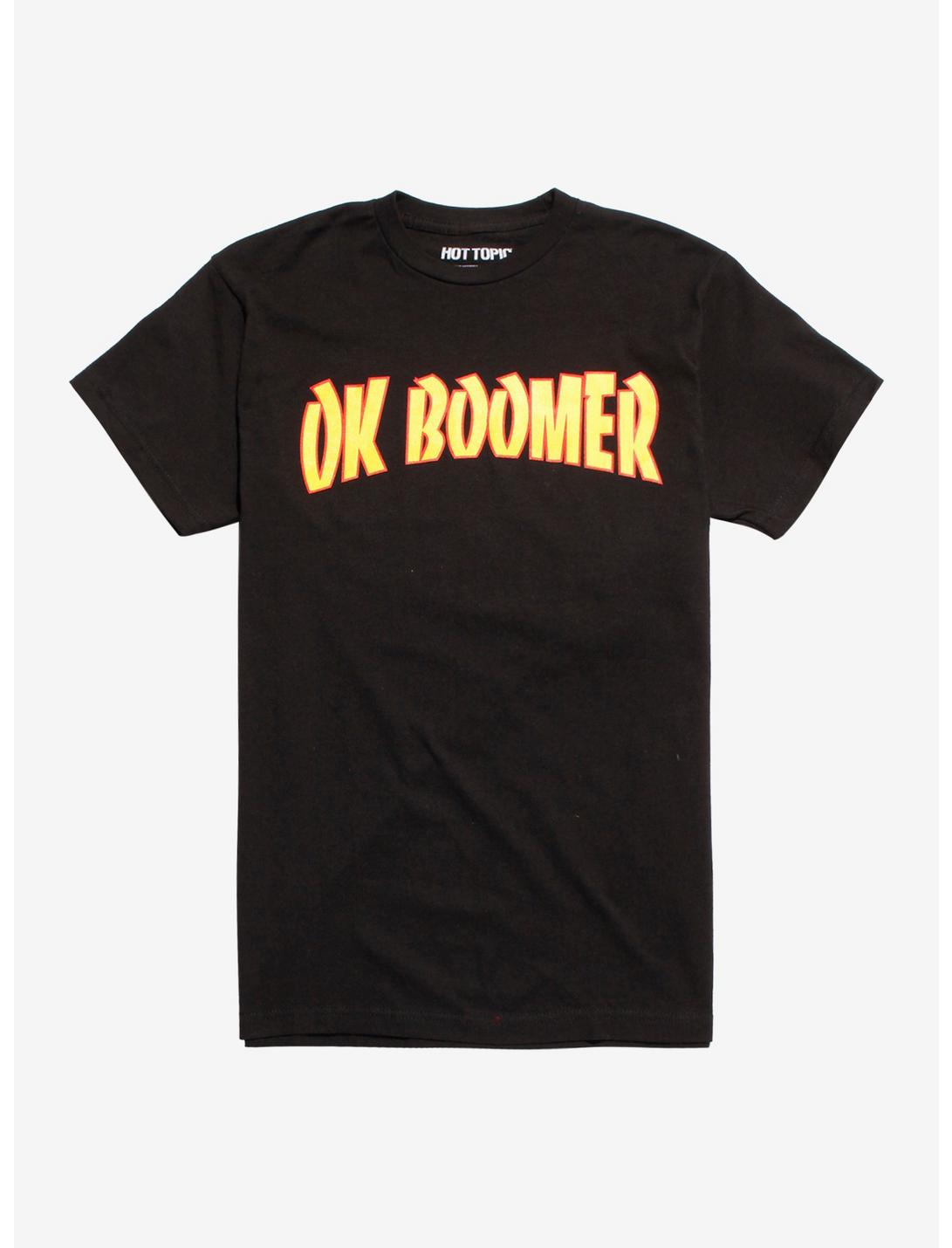 OK Boomer Black T-Shirt, BLACK, hi-res