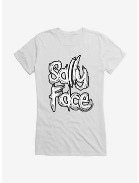 Sally Face Bold Title Script Girls T-Shirt, WHITE, hi-res
