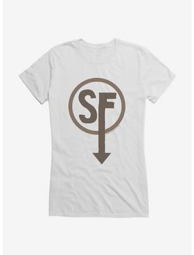 Sally Face Brown Sanity's Fall Larry Girls T-Shirt, WHITE, hi-res