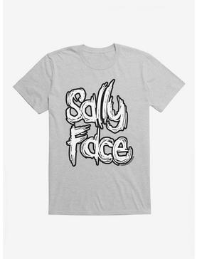 Sally Face Bold Title Script T-Shirt, HEATHER GREY, hi-res