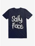 Sally Face Bold Title Script T-Shirt, NAVY, hi-res