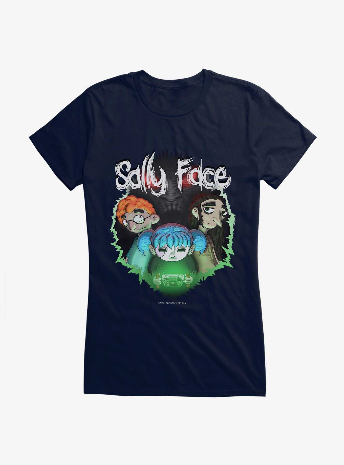 Sally Face Episode Two: The Wretched Girls T-Shirt, NAVY, hi-res