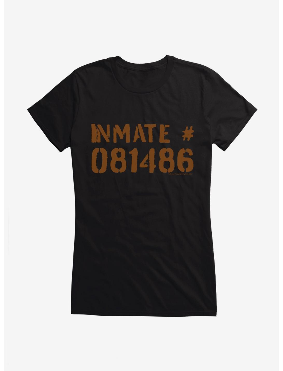 Sally Face Inmate 081486 Girls T-Shirt, BLACK, hi-res