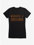 Sally Face Inmate 081486 Girls T-Shirt, BLACK, hi-res