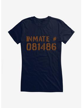 Sally Face Inmate 081486 Girls T-Shirt, NAVY, hi-res
