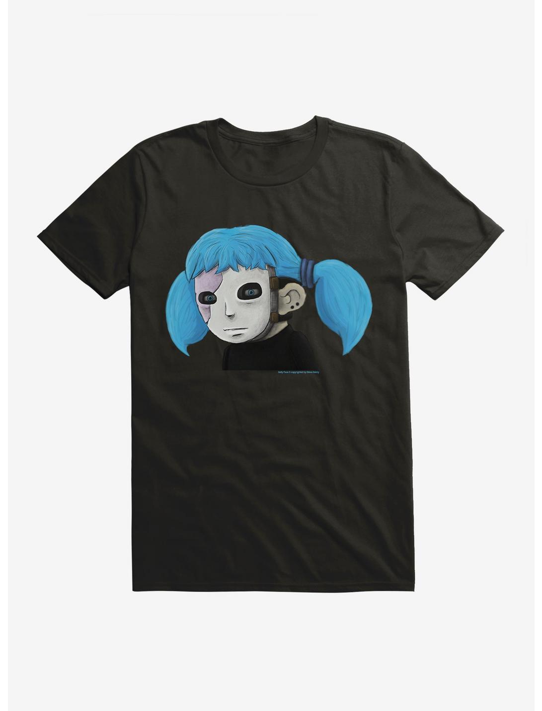 Sally Face Character T-Shirt, BLACK, hi-res