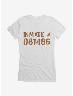 Sally Face Inmate 081486 Girls T-Shirt, WHITE, hi-res