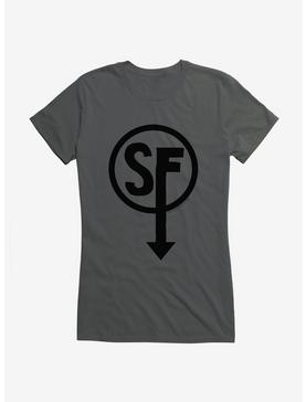 Sally Face Sanity's Fall Larry Girls T-Shirt, CHARCOAL, hi-res