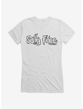 Sally Face Title Script Girls T-Shirt, WHITE, hi-res