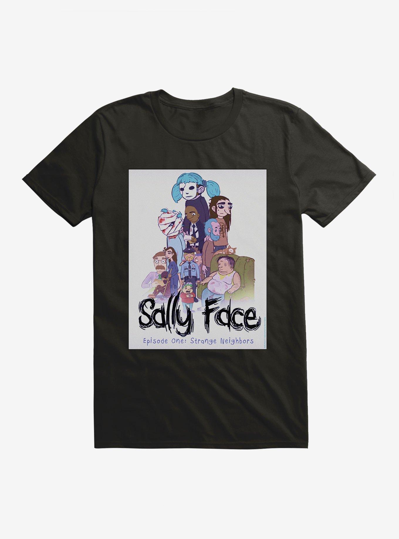 Sally Face Episode One: Strange Neighbors T-Shirt, BLACK, hi-res