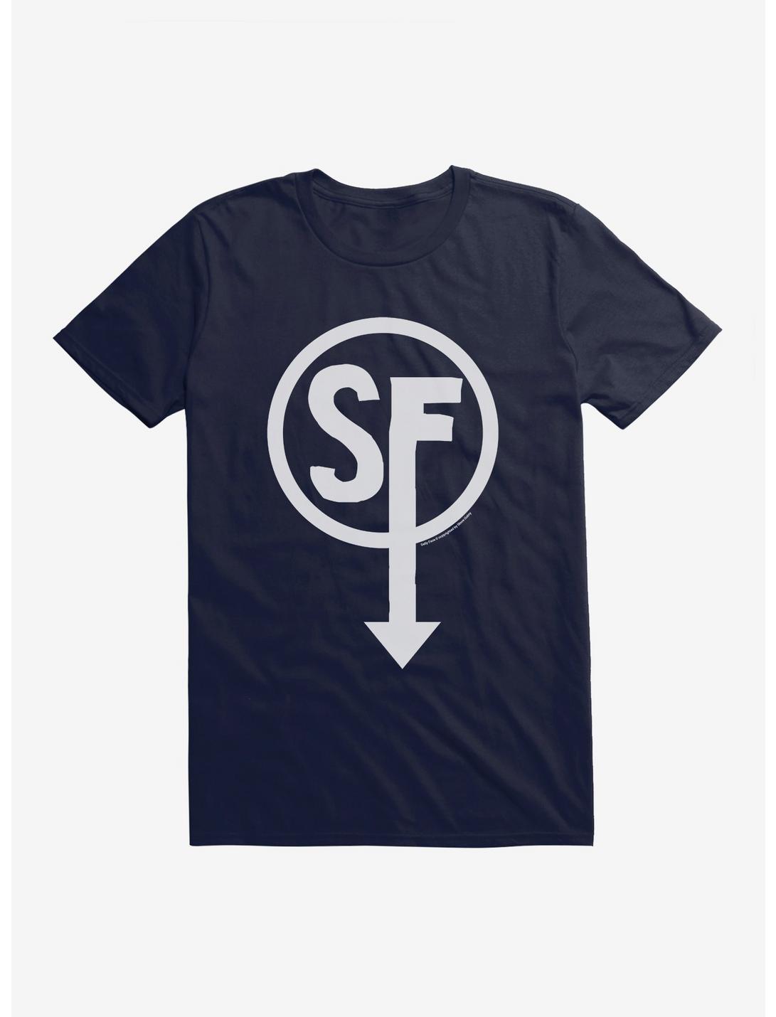 Sally Face Sanity's Fall Larry T-Shirt, NAVY, hi-res