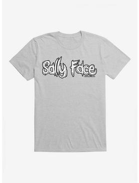 Sally Face Title Script T-Shirt, HEATHER GREY, hi-res