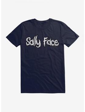 Sally Face Title Script T-Shirt, NAVY, hi-res