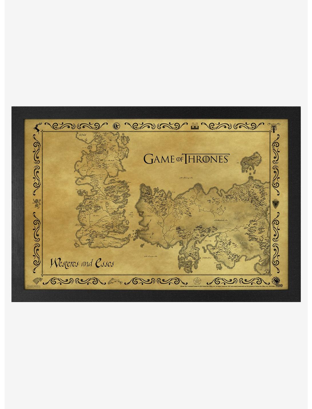 Game Of Thrones Antique Map Poster, , hi-res