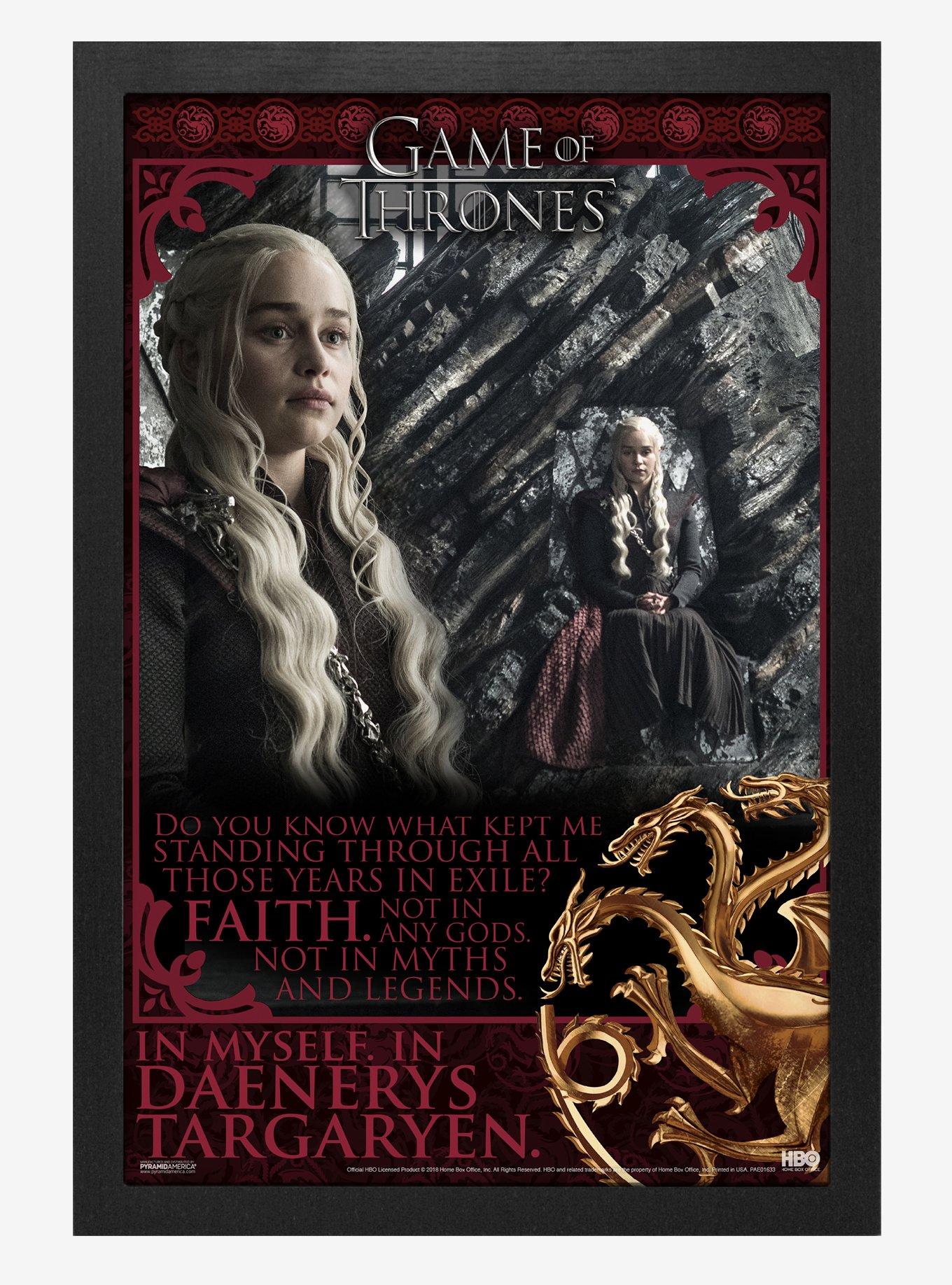 Game Of Thrones Daenerys Faith In Myself Poster, , hi-res