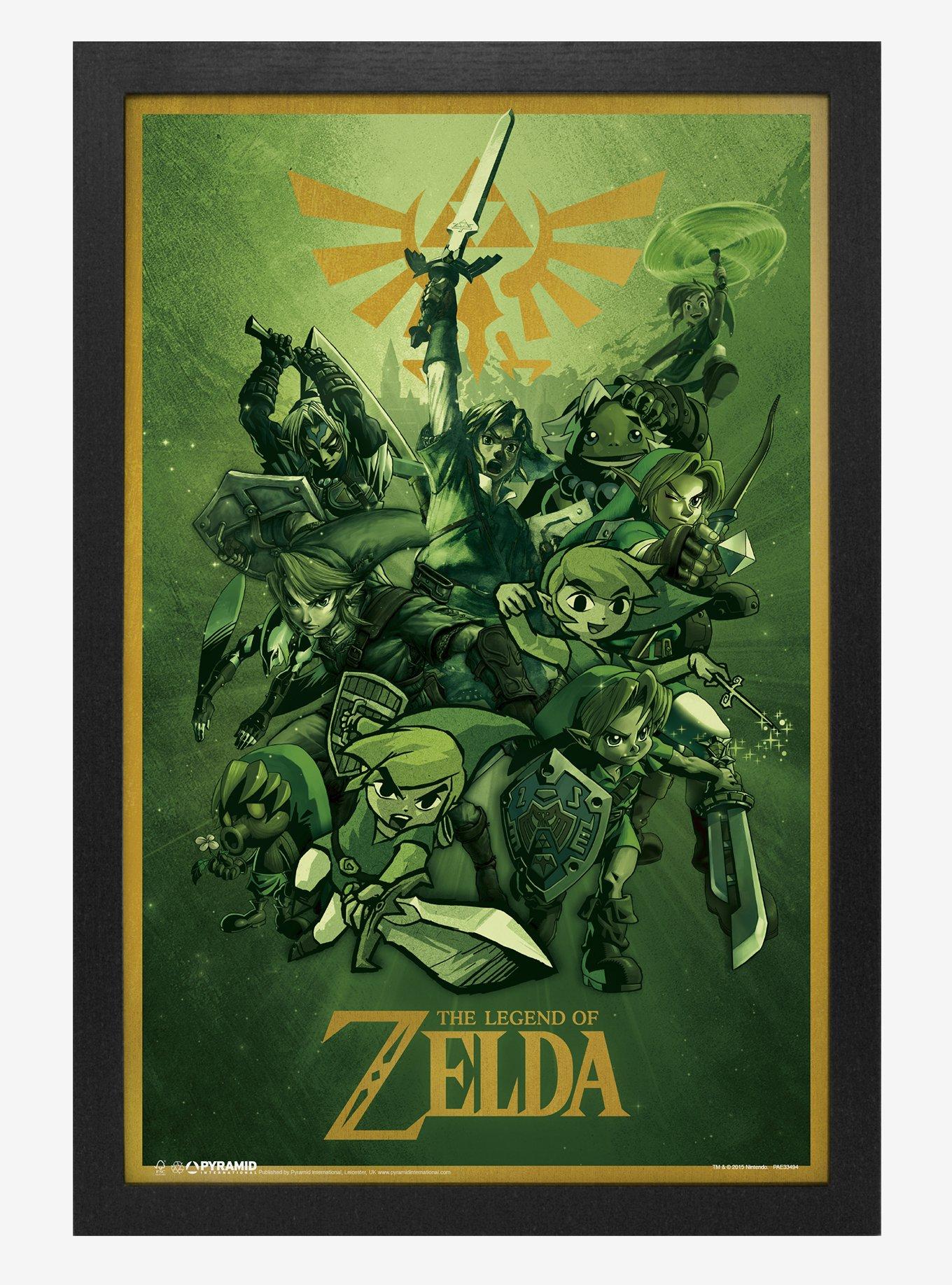 Tote Bag Bag Black the Legend of Zelda Vintage Logo Link 