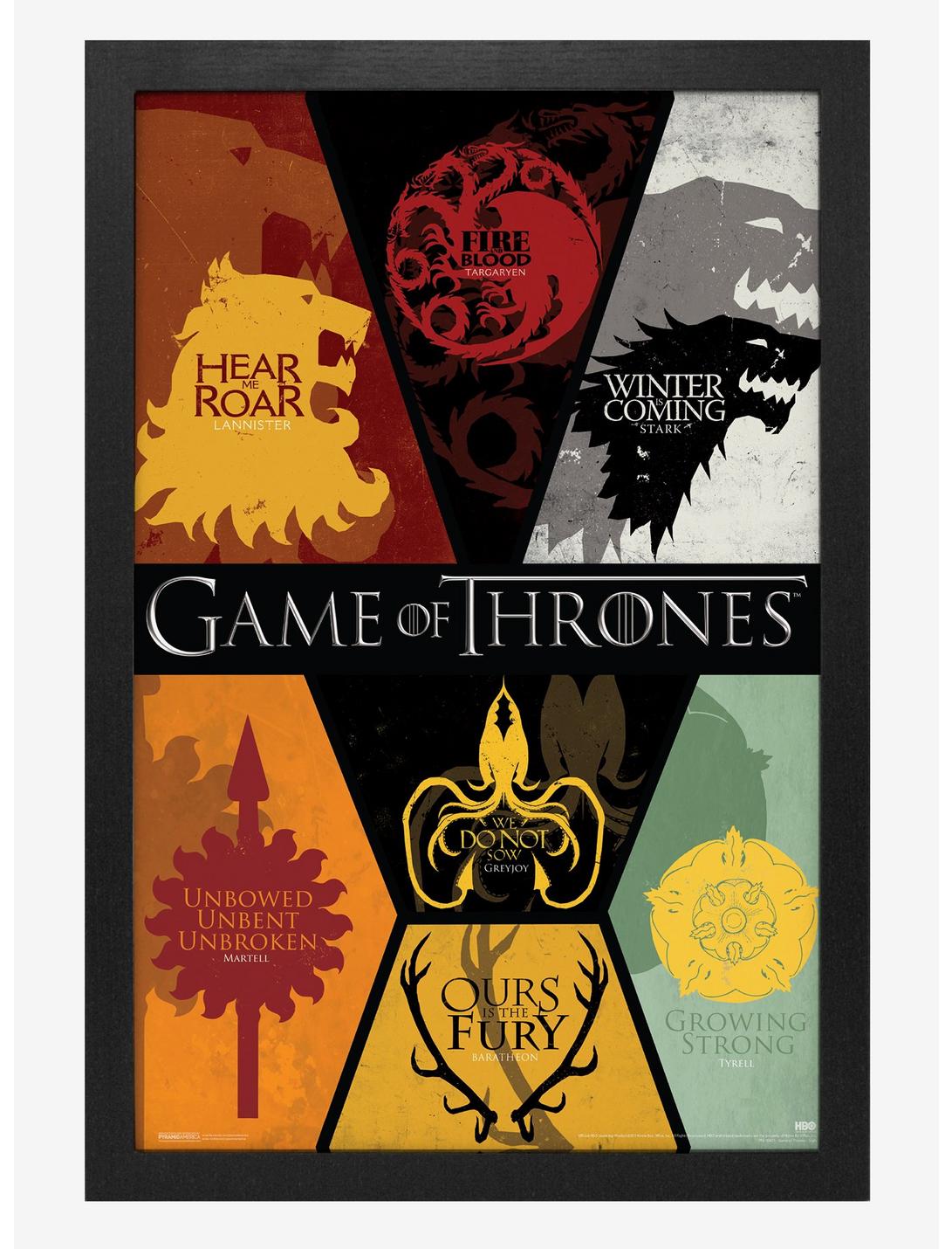 Game Of Thrones Sigils Poster, , hi-res