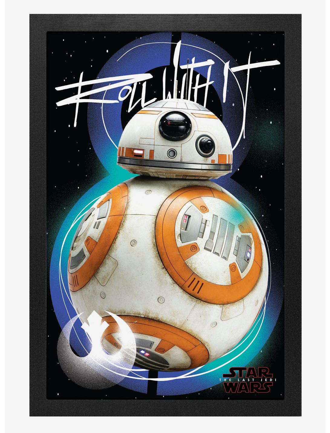 Star Wars The Last Jedi Bb8 Roll With It Poster, , hi-res