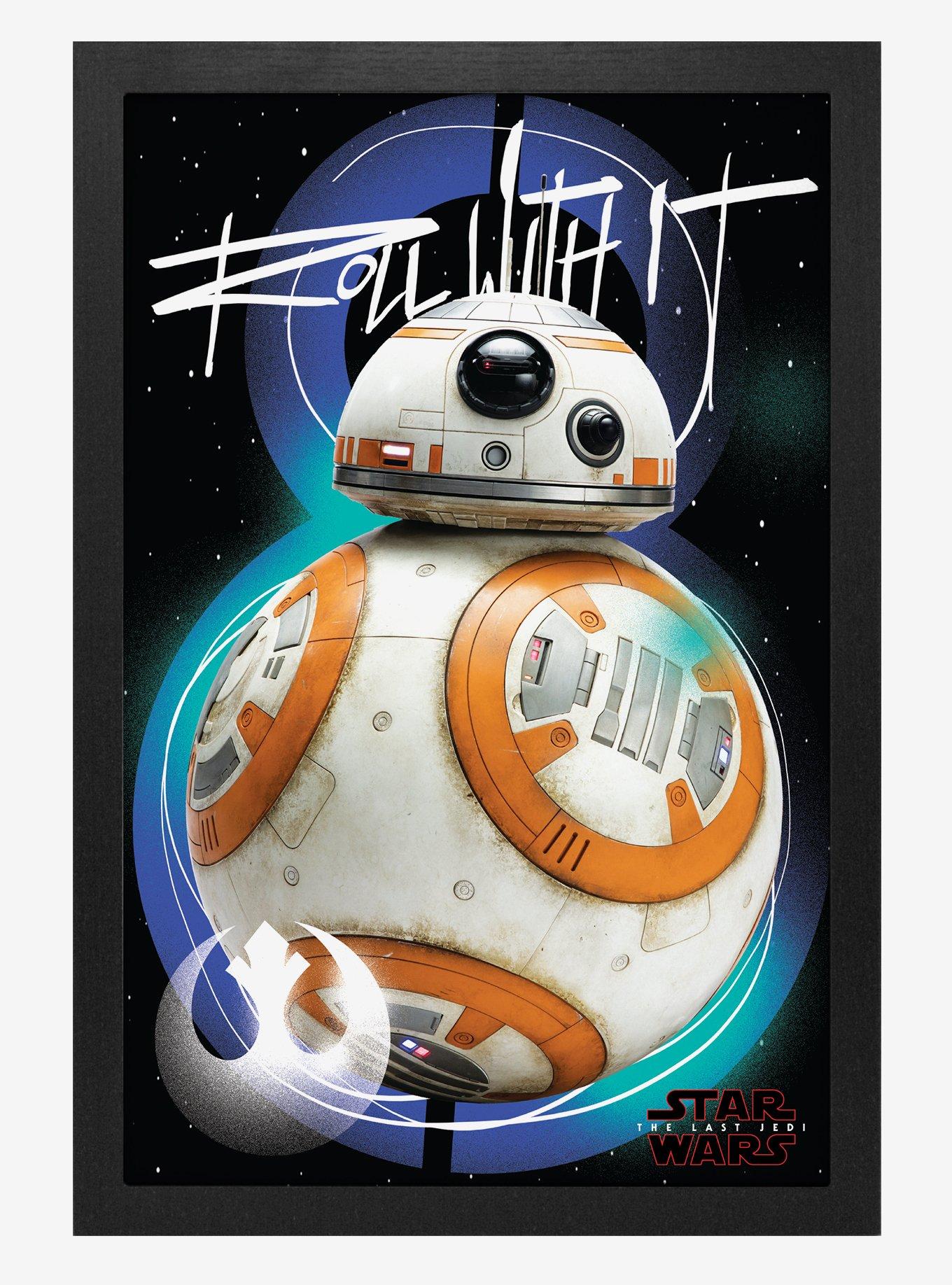 Star Wars The Last Jedi Bb8 Roll With It Poster, , hi-res