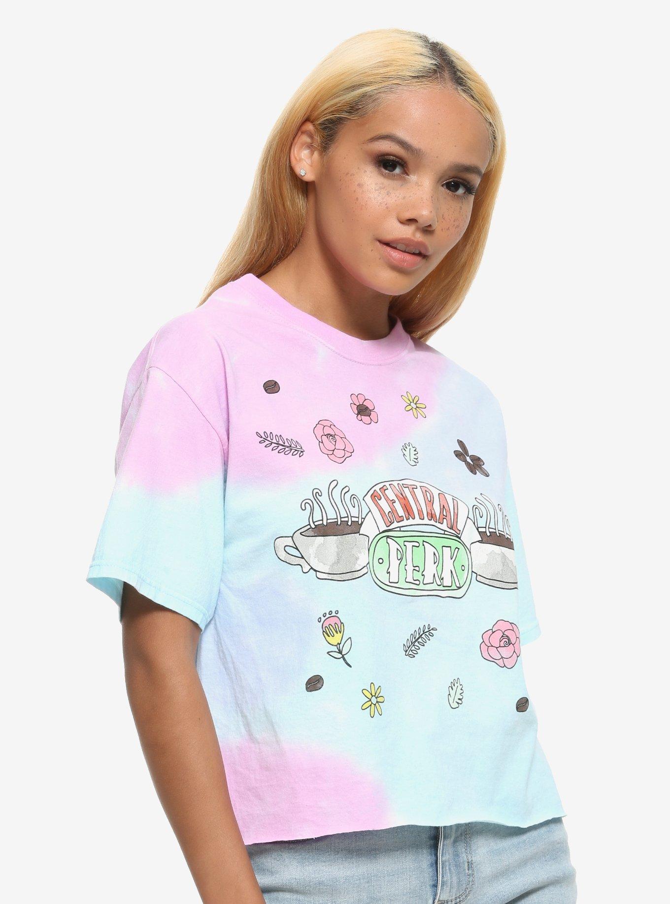 Friends Central Perk Flower Tie-Dye Girls T-Shirt, MULTI, hi-res