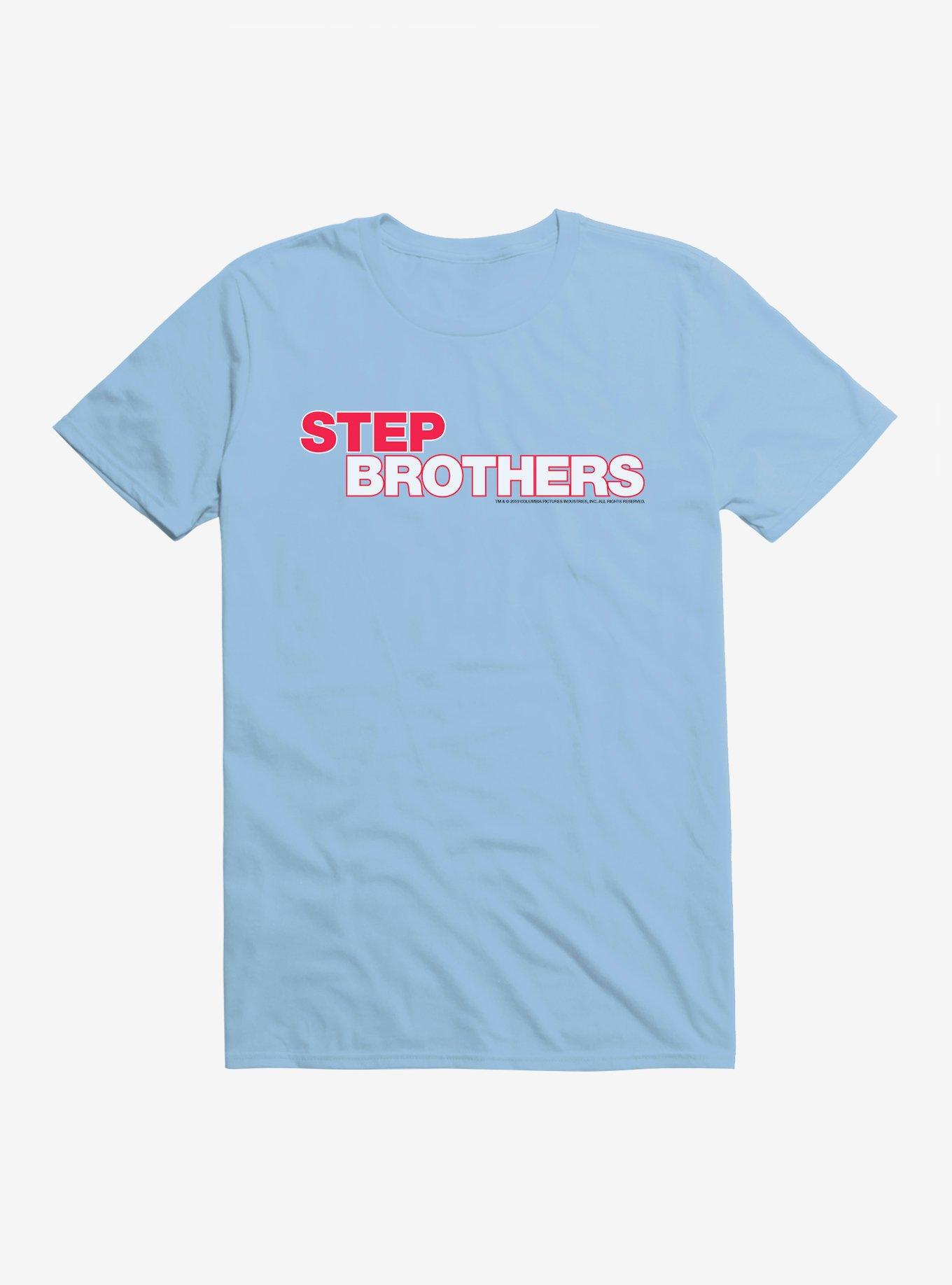 Step Brothers Title Script T-Shirt, LIGHT BLUE, hi-res