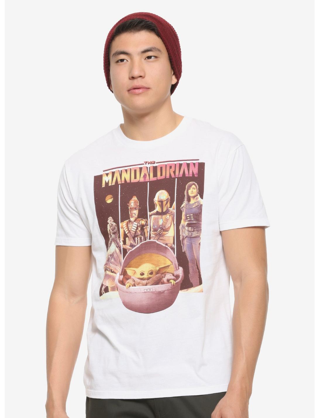 Star Wars The Mandalorian Cast T-Shirt - BoxLunch Exclusive, BROWN, hi-res