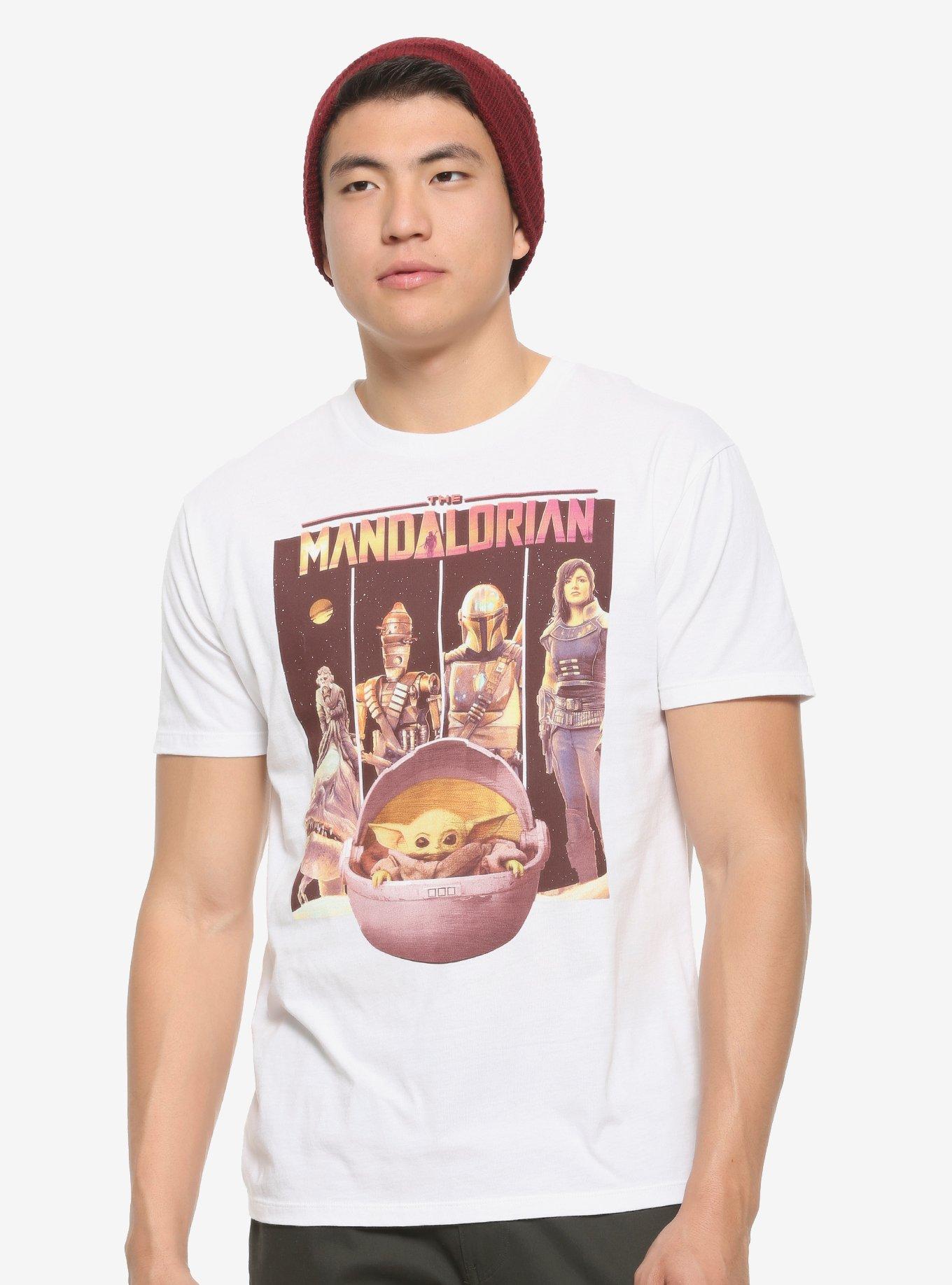 Star Wars The Mandalorian Cast T-Shirt - BoxLunch Exclusive, BROWN, hi-res