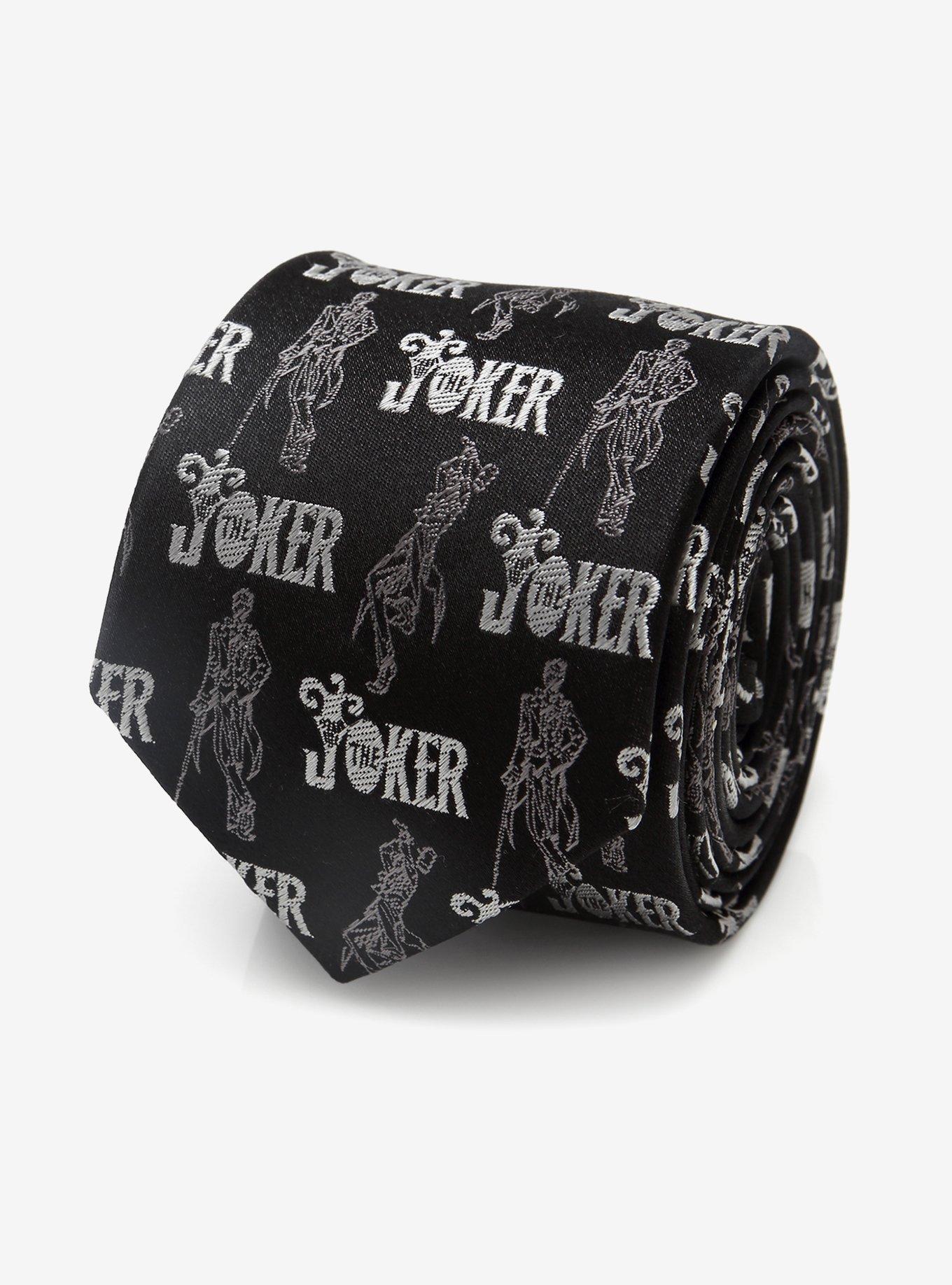Dc Comics The Joker Black Youth Tie, , hi-res