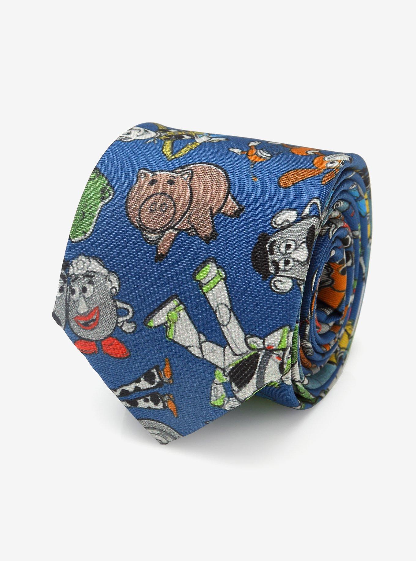 Disney Pixar Toy Story 4 Characters Blue Youth Tie, , hi-res