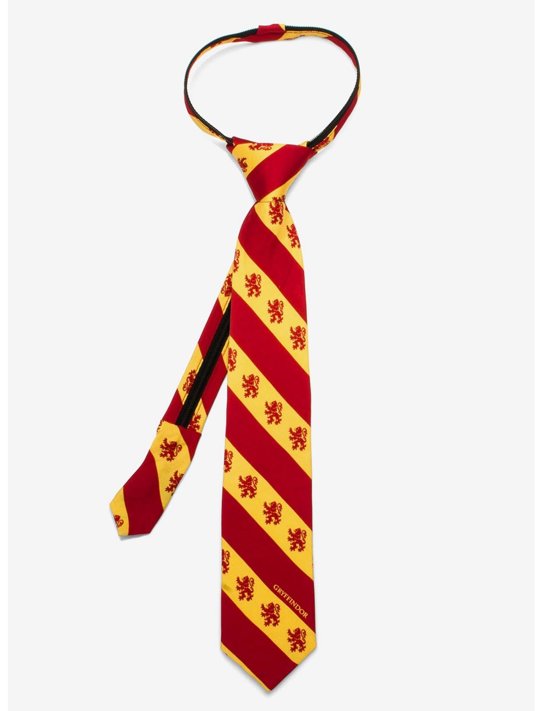 Harry Potter Gryffindor Stripe Youth Zipper Tie, , hi-res