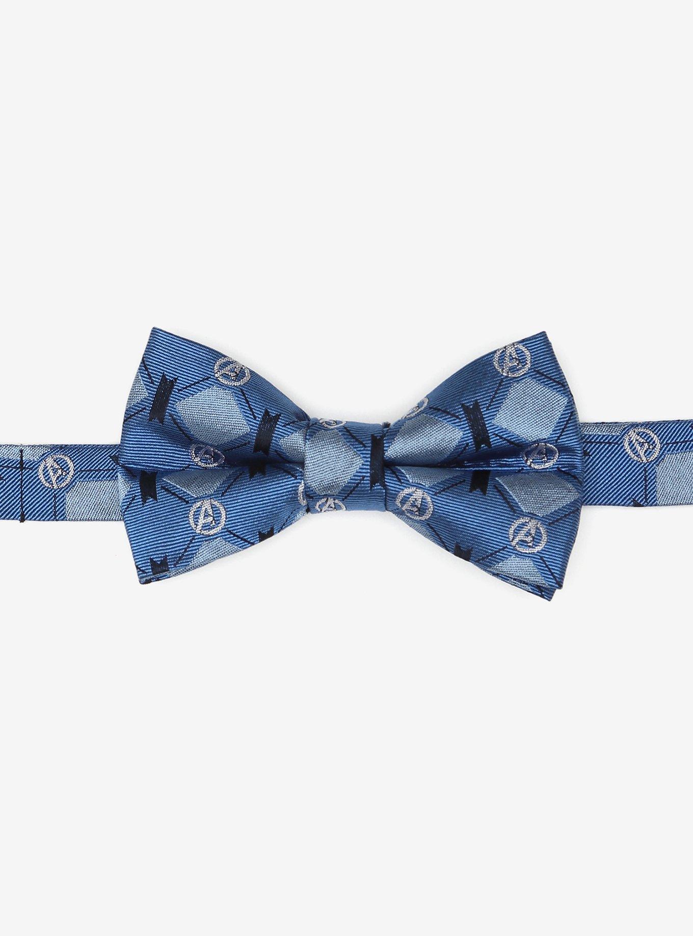 Marvel Avengers 4 Argyle Blue Youth Bow Tie, , hi-res