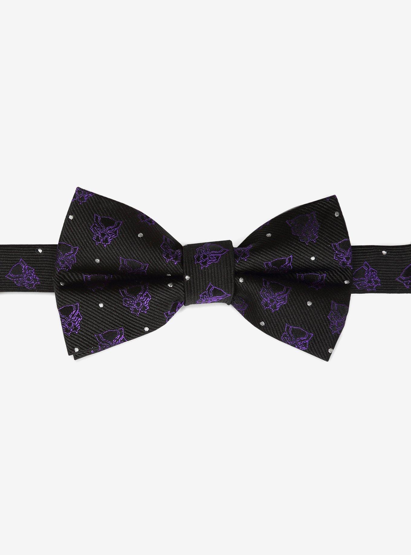 Marvel Black Panther Purple Dot Youth Bow Tie, , hi-res
