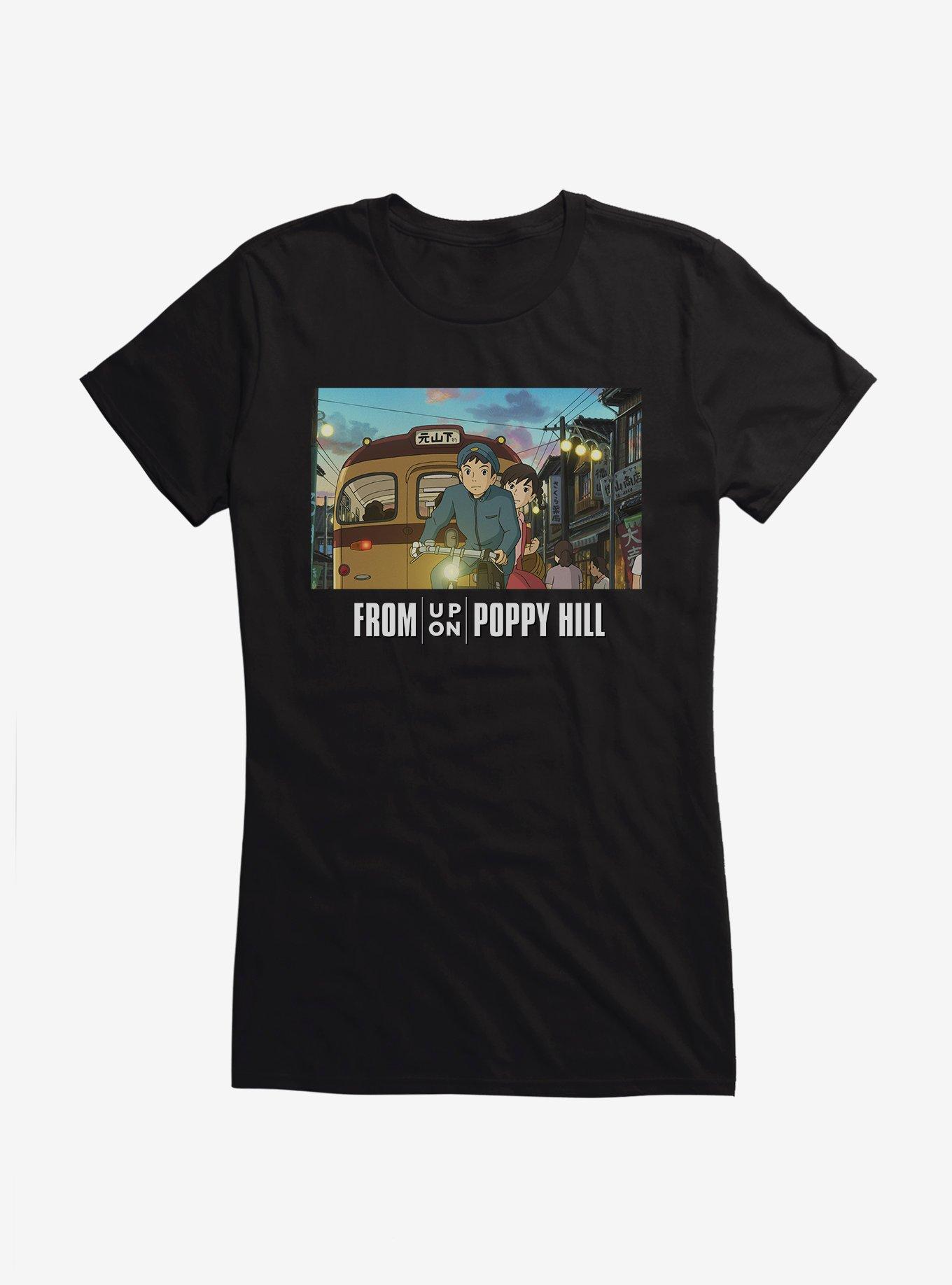 Studio Ghibli From Up On Poppy Hill Girls T-Shirt, BLACK, hi-res