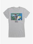 Studio Ghibli Kiki's Delivery Service Broomstick Girls T-Shirt, HEATHER, hi-res