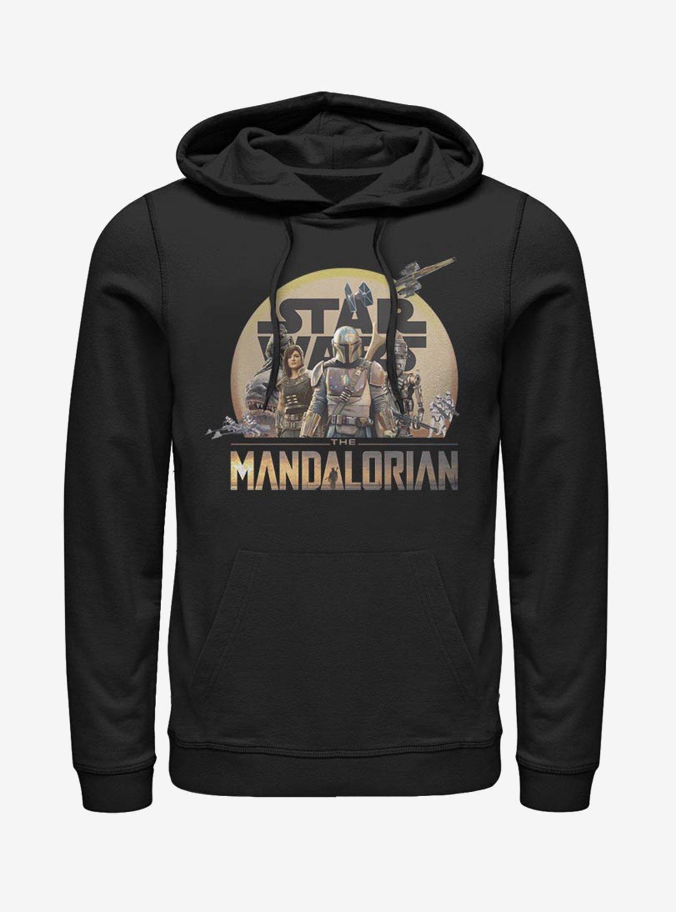 Star Wars The Mandalorian Character Action Pose Hoodie