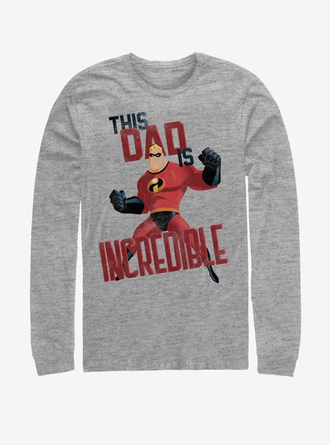 Disney Pixar The Incredibles Dad You Are Long Sleeve T-Shirt, ATH HTR, hi-res