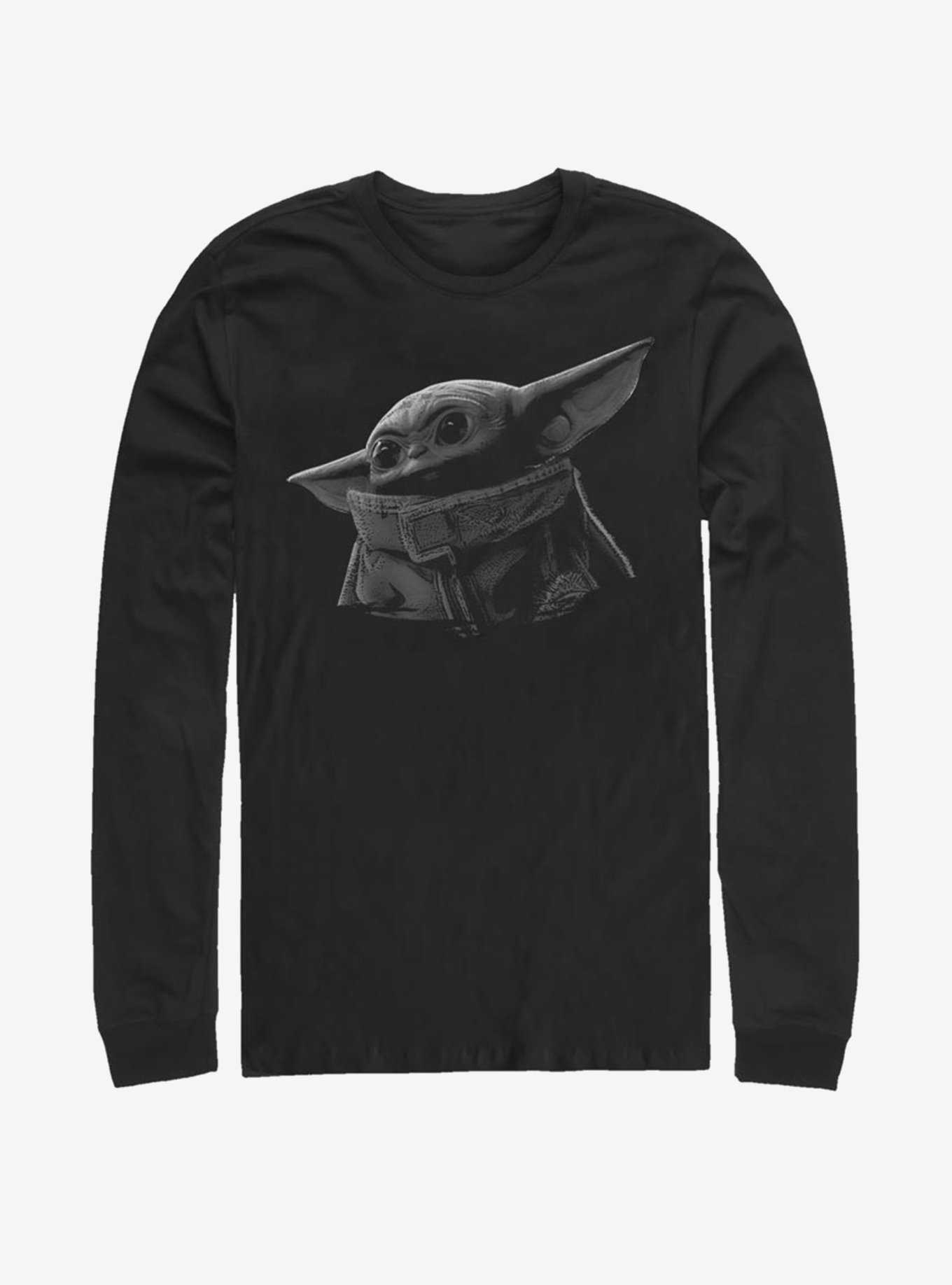 Star Wars The Mandalorian The Child Grayscale Long-Sleeve T-Shirt, , hi-res