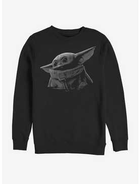 Star Wars The Mandalorian The Child Grayscale Sweatshirt, , hi-res