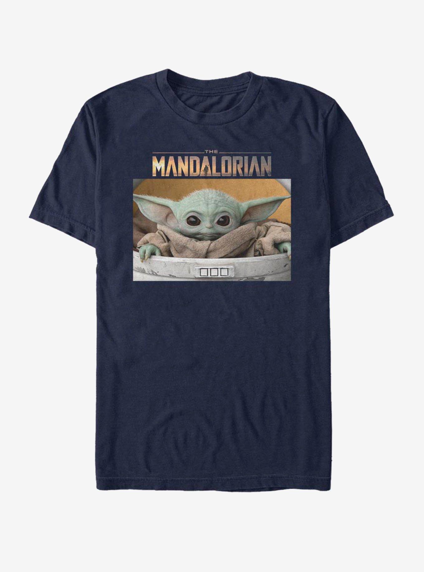 Star Wars The Mandalorian The Child Small Box T-Shirt - BLUE | BoxLunch