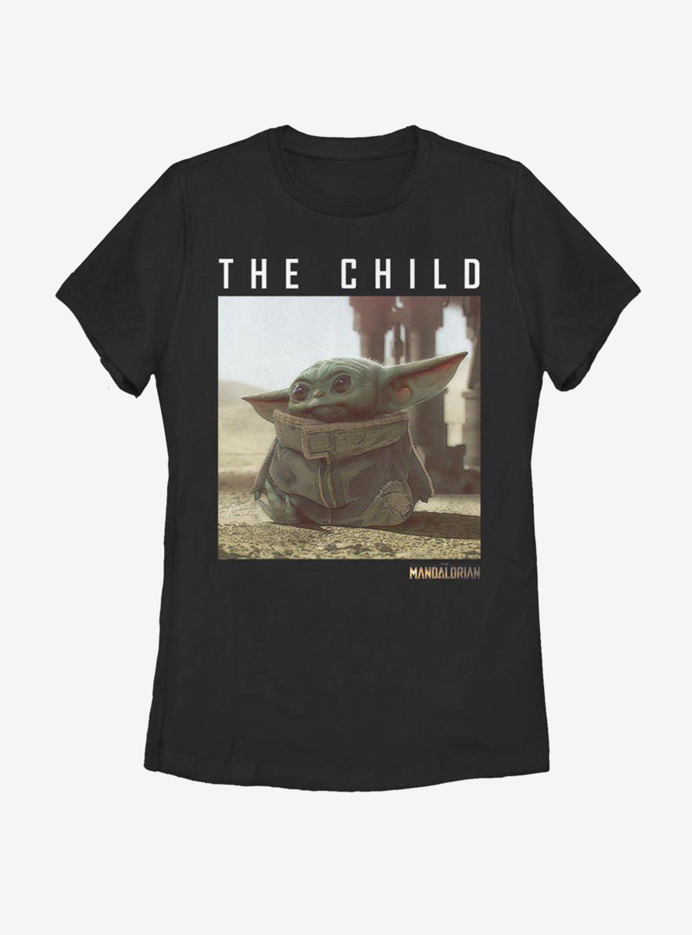Star Wars The Mandalorian The Child Square Scene Womens T-Shirt