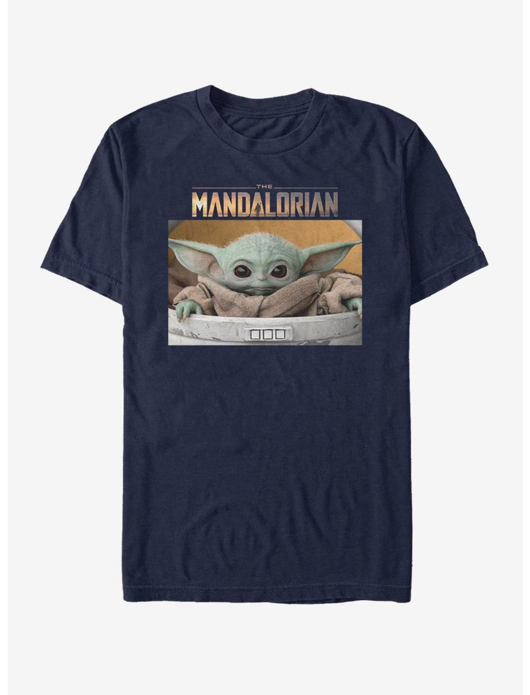 Star Wars The Mandalorian The Child Small Box T-Shirt, NAVY, hi-res