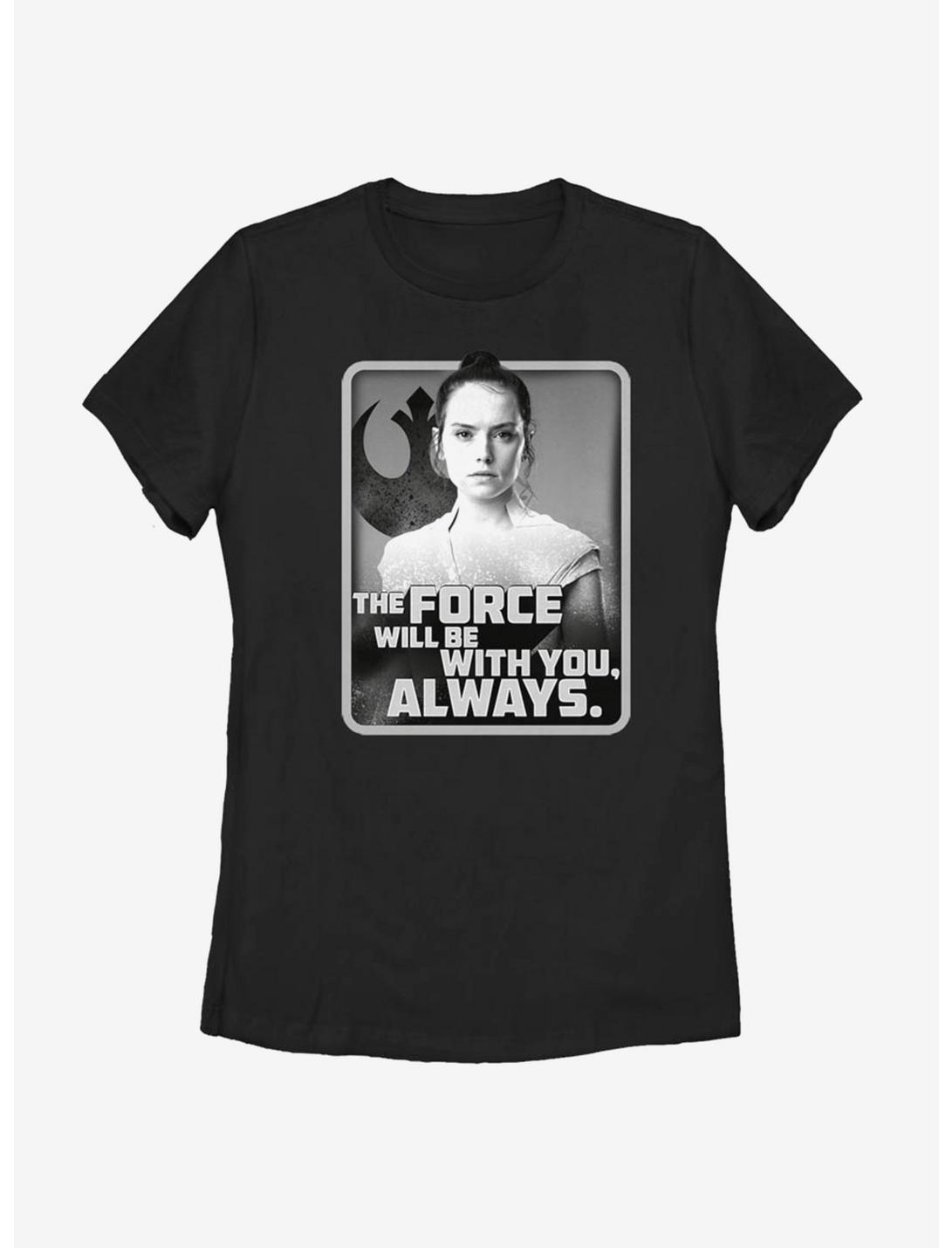 Star Wars Episode IX The Rise Of Skywalker With You Rey Womens T-Shirt, BLACK, hi-res