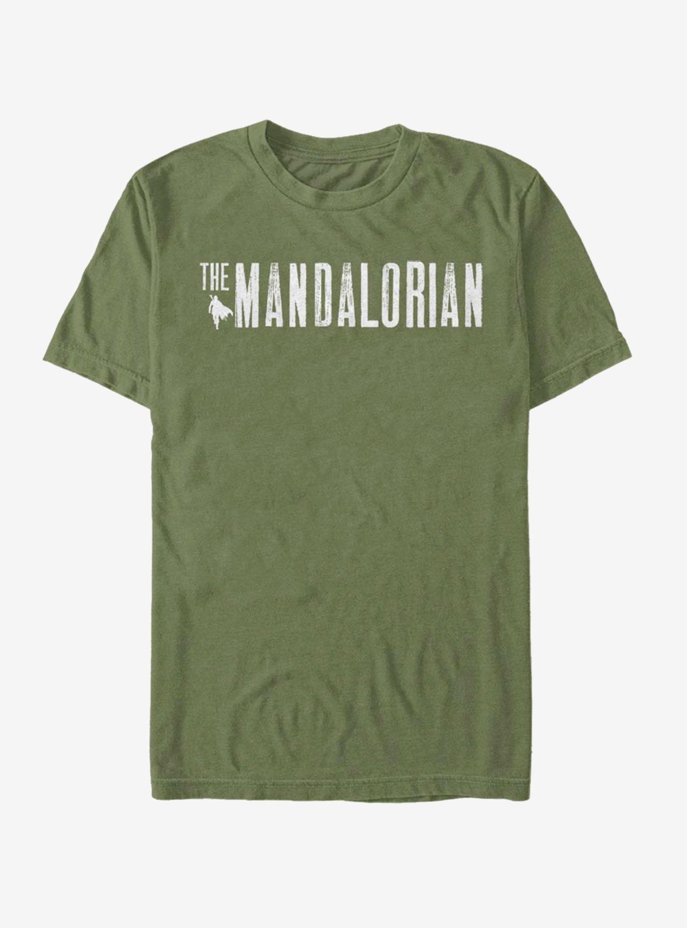 Star Wars The Mandalorian Simplistic Logo T-Shirt, MIL GRN, hi-res
