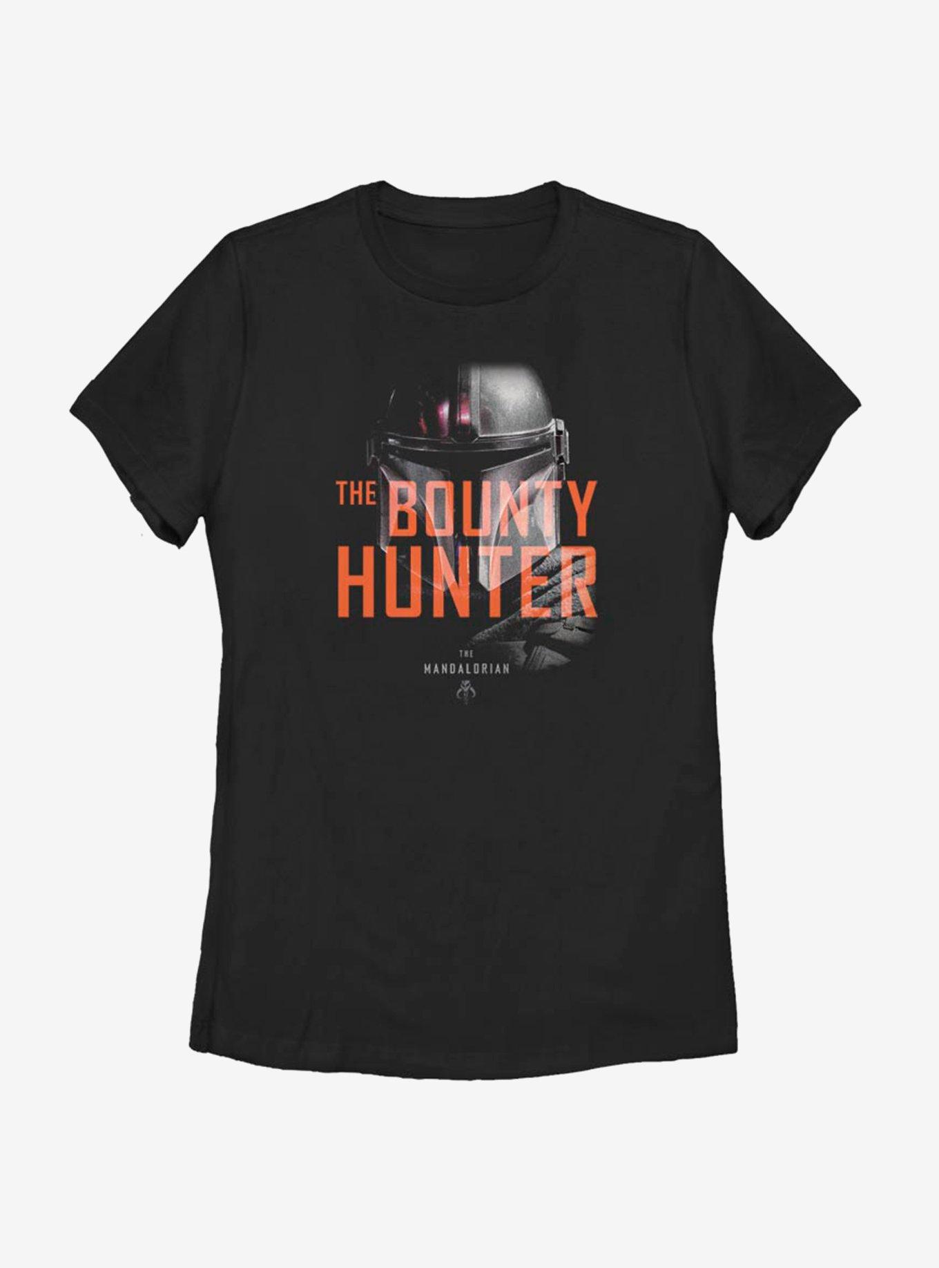 Star Wars The Mandalorian The Hunter Womens T-Shirt, BLACK, hi-res