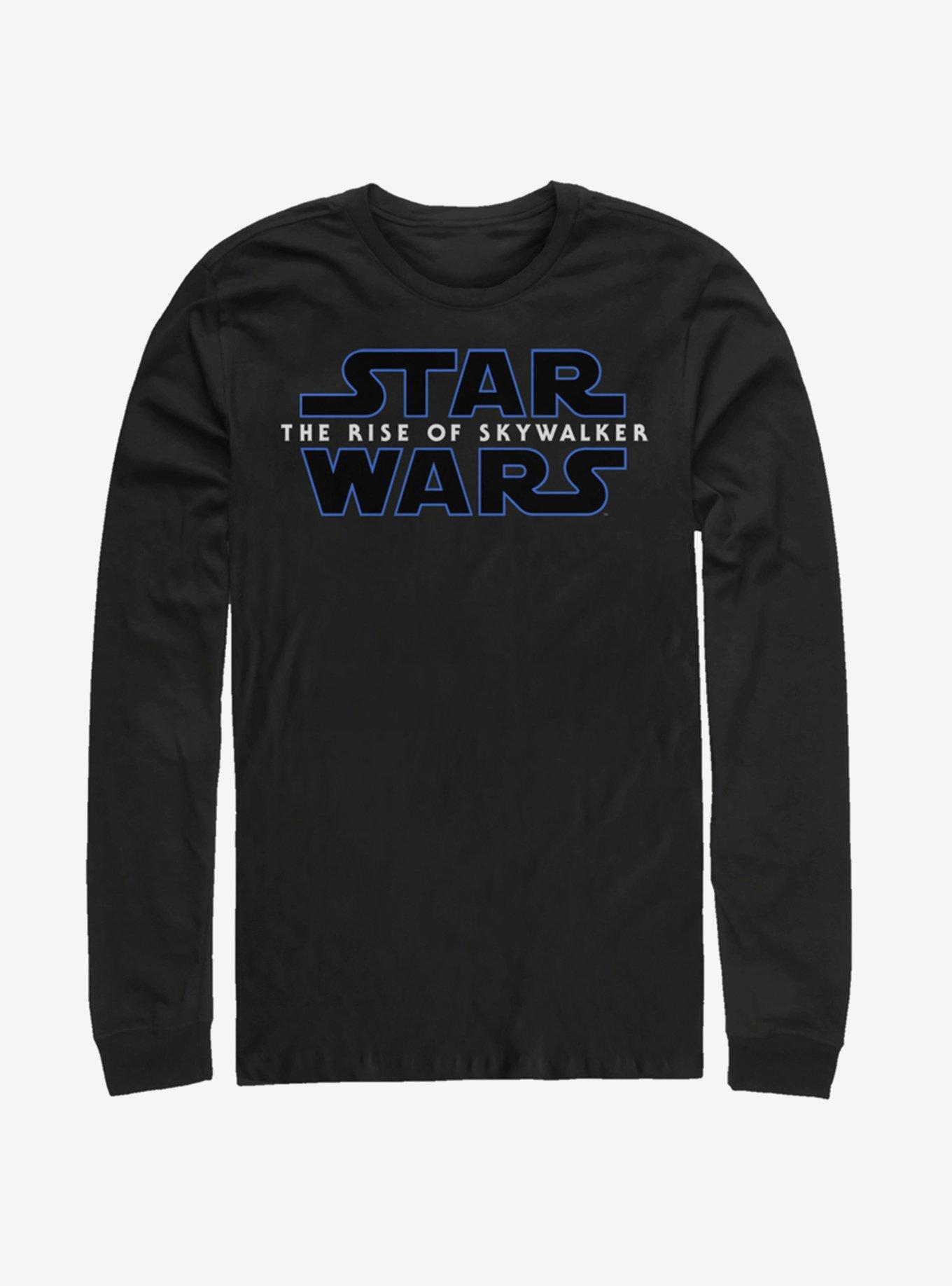 Star Wars Episode IX The Rise Of Skywalker Logo Long-Sleeve T-Shirt, BLACK, hi-res